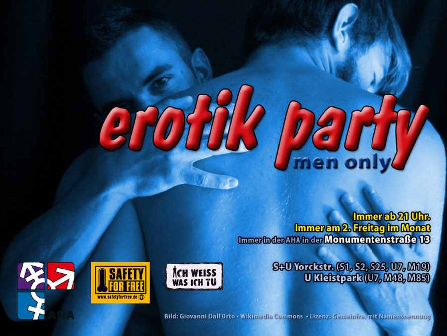 Erotic party (men-only safer sex party)