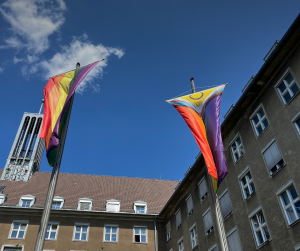CSD Progress pride Flaggenhissung
