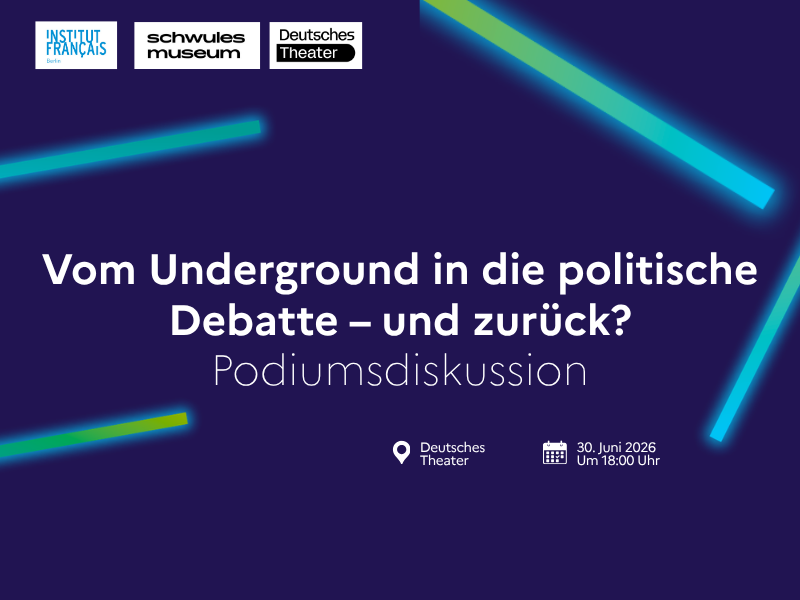 Podiumsdiskussion: Vom Underground in die politische Debatte – und zurück?