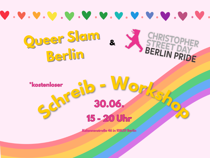 Poetry Slam Schreibworkshop QUEER SLAM BERLIN