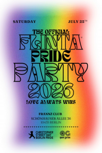 LOVE ALWAYS WINS – Offizielle CSD FLINTA* Party by queer garten